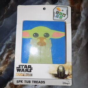 Star Wars The Mandalorian 5pk Anti-Slip Tub Treads For Bathtub NEW